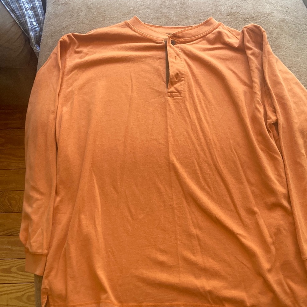 Duck Head Orange Long Sleeve Tee